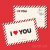 I Love You – Seni Seviyorum Kartpostal Mesaj Kartı